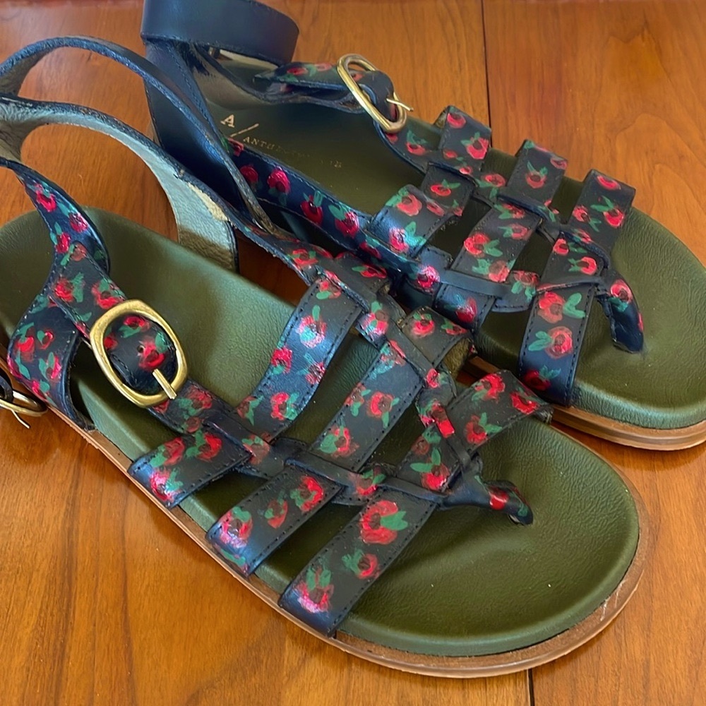 Anthropologie Gladiators Double Buckle Sandals